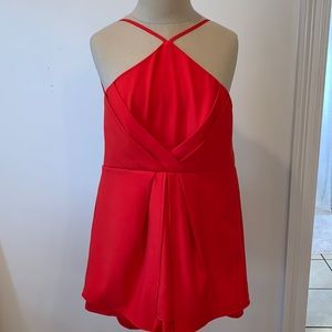 L’atiste bright red romper
